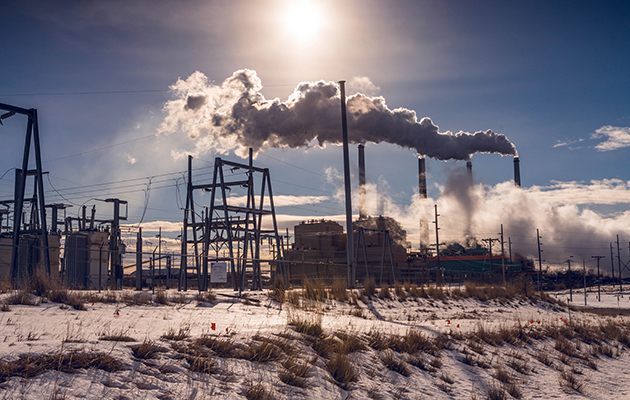 Colstrip in the winter